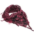 thumbnail image 2 of Walbest Arab Plaid Fringe Lightweight Scarf Cotton Shemagh Keffiyeh Head Neck Scarf with Tassel for Outdoor Camping Accessory Unisex, 2 of 7