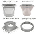 thumbnail image 5 of Tubo de escape de aire acondicionado móvil Tubo de escape Tubo de escape Interfaz de pico plano Diámetro de pico de pato 15CM13CM Conector de aire fresco, 5 of 5
