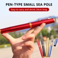 thumbnail image 3 of Mini Portable Pocket Fish Rod Soft Tail Mini Sea Casting Rod for Underwater Fishing Use, 3 of 9