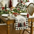 thumbnail image 3 of Christmas Table Runner  Tree Snowman Home Kitchen Dining Table Decoration 2023 Navidad Noel Gift Linen Tablecloth, 3 of 5