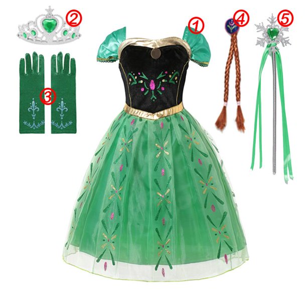 Disfraz de la reina de las nieves para niña, vestido de princesa de Frozen para fiesta de Carnaval y graduación, 2023