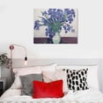 thumbnail image 4 of COMIO Irises Canvas Prints Wall Art Flowers by Van Gogh Famous Oil Paintings Reproduction Modern Stretched and Framed Floral Picture Giclee Artwork Ready to Hang for Bedroom 20x16in, 4 of 4
