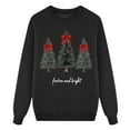 thumbnail image 1 of T-shirts pour Femmes Manches Longues Décontractées avec Col Rond et Imprimé pour Noël, 1 of 4