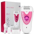 thumbnail image 1 of Depiladora eléctrica corporal para mujeres, afeitadora portátil sin dolor, máquina de depilación femenina, 1 of 14