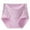 Pinky-a, variant on Women's Solid Lace Plus Size High Waist Leak Proof Cotton Crotch Shorts Underwear Panties Women Brief Underwear Pack Black 3XL
