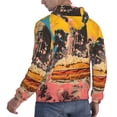 thumbnail image 6 of Salouo Psychedelic Band Hotdog Art Pattern Men's Fall Hoodie Sweatshirt,Sport Hoodie with Pockets for Men Pullover Casual Hooded Sweatshirt-Medium, 6 of 7