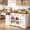 White, variant on Keenstone Buffet Cabinet with Storage, 55.1" W Expandable Sideboard Cabinet with Drawers and Glass Doors, Coffee Bar Cabinet with Adjustable Shelves, White