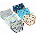 thumbnail image 3 of Boys Dinosaur Underwear Little Kids Excavator Briefs Childrens Cotton Breathable Shark Panties Toddler Comfort 6 Pack Underpants Size 3T, 3 of 6