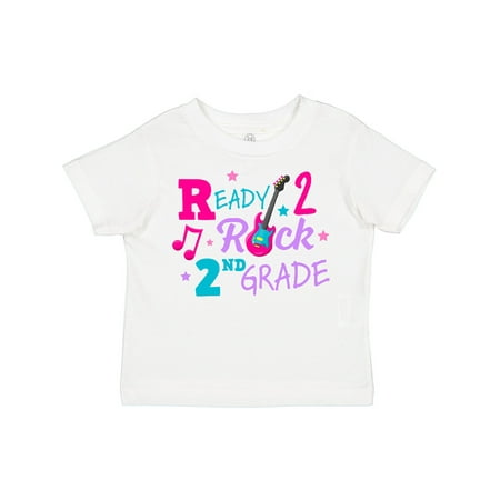 

Inktastic Back to School Ready 2 Rock 2nd Grade Gift Toddler Toddler Girl T-Shirt