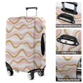 thumbnail image 5 of Pink Gold Wave Marble Pattern Luggage Cover Fashion Suitcase Cover Baggage Covers Fit 25-28 Inch Luggage (Go Travel), 5 of 5