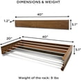 thumbnail image 5 of Laundry Drying Rack (28-INCH ), Wall Mounted, Retractable Clothes Drying Rack, 40lbs Capacity, 11.6 Linear Ft, with Wall Template and Long Screwdriver Bit, 5 of 8