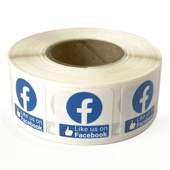 Like Us on Facebook Labels 3/4"x 3/4"