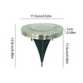 thumbnail image 3 of 1 Pack Solar Garden Lights Outdoor - 8 LED Solar Ground Lights, Waterproof In-Ground Landscape Lighting for Pathway, Lawn, Patio, Yard, and Walkway, 3 of 6