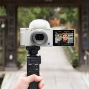 Sony Alpha ZV-E10 APS-C Mirrorless (White) with 16-50mm Lens Content Creator Kit