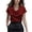 Wine, variant on Satin Blouses for Women Draped Cowl Neck Cap Sleeve Elegant Dressy Blouses Slim Fit Business Formal Office Summer Tops Champagne S