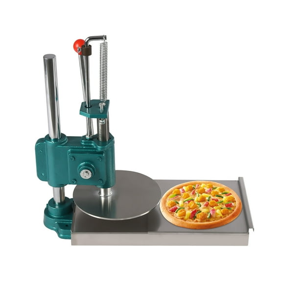 Miumaeov 9.5inch Pizza Dough Pastry Manual Press Machine Stainless Steel Pizza Press Maker with 0.2" Thick Disc