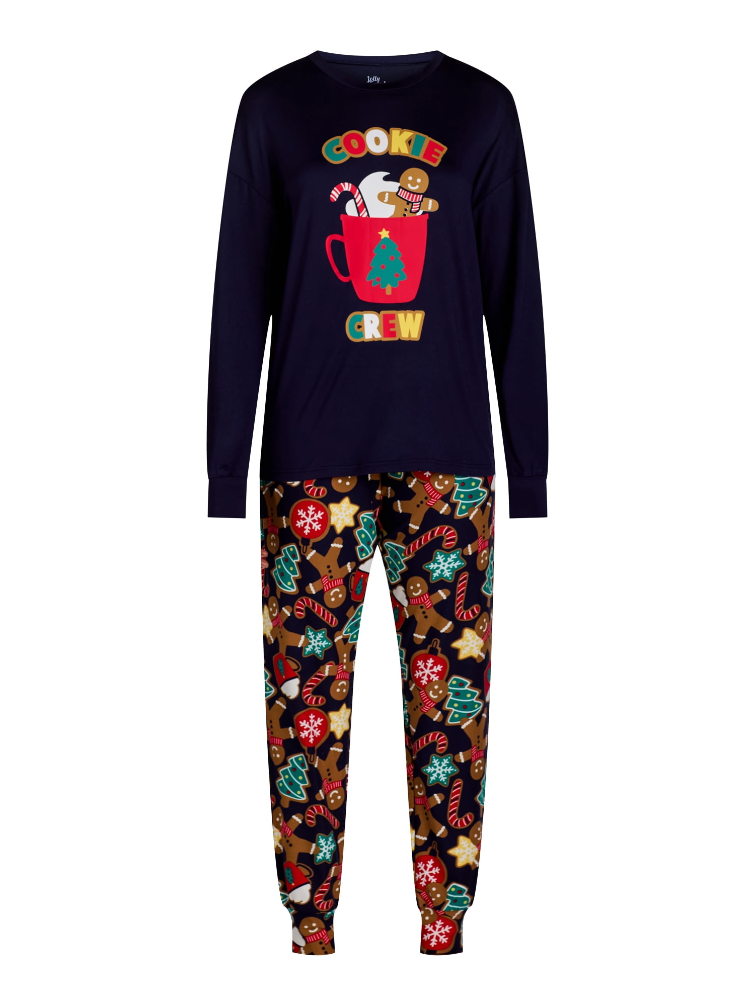 Jolly Jammies Women’s Velour Matching Family Pajamas Set, 2-Piece, Sizes S-3X