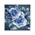 thumbnail image 3 of Kits de pintura de diamante rosa flor decoración de pared de diamante completo bordado punto de cruz artesanía, azul Kearding HA5459-05B, 3 of 6