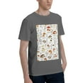 thumbnail image 2 of Bingfone Mushrooms And Butterflies Men'S Loose Fit Short-Sleeve Pocket T-Shirt, 2 of 7