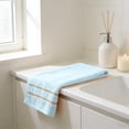 thumbnail image 5 of Beautynvta Hand Towels for Bathroom, Cotton Hand Towel, Soft Absorbent Quick Dry Face Towels, Towel for Hotel, Bath, Kitchen and Spa, 28.7x13 Inch, Blue, 5 of 6
