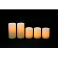thumbnail image 5 of Candle Impressions Ombre Design Pillar Real Wax Flameless Candles w/Auto Timer Feature - Set of 5 - Tuscan Sunrise, 5 of 5