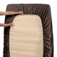 thumbnail image 5 of Juego de ropa de cama para el hogar Sábana de cama Funda de colchón Funda de almohada Juego de ropa de cama de poliéster de color sólido, Café, Rey, 4pcs / set Eigraketly HA6267-46B, 5 of 7