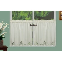 Cozy and Elegance - Battenburg Lace Kitchen Curtain Valance Tier ECRU BEIGE