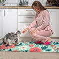 thumbnail image 3 of Pioneer Flower Floral Print Pattern Kitchen Rugs Sets Of 2,Anti Fatigue Kitchen Mat Rugs Non Slip Washable,Decorative Kitchen Floor Mats for Kitchen,Sink,Laundry,17"x30"+17"x47", 3 of 7