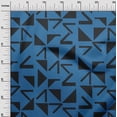 thumbnail image 3 of oneOone Polyester Spandex Medium Blue Fabric Geometric Fabric For Sewing Printed Craft Fabric By The Yard 56 Inch Wide, 3 of 4