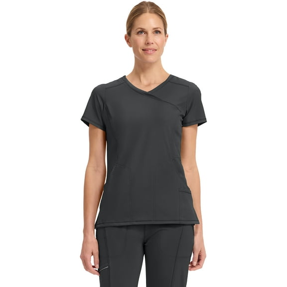 Infinity Cherokee Women Nurse Scrubs Top Mock Wrap with 2 Pockets - 2625A