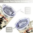 thumbnail image 5 of Happy Halloween Tumbler with Handle and Straws 40 OZ Vacuum Insulated Travel Coffee Mug Birthday Present for Men Dad Son Husband Gifts for Him/Her Coffee Mugs, 5 of 7