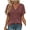 Red Wood, variant on Deep V Neck Womens Tops Curved Hem Shirts for Women Fashion Trendy Blouses Casual Loose Fit Tees Tops