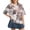 Watermelon Red, variant on Womens Patterned Shirts Crew Neck Short Sleeve Half-Button Placket Retro Geometric Design Daily Wear Tops Green XXL