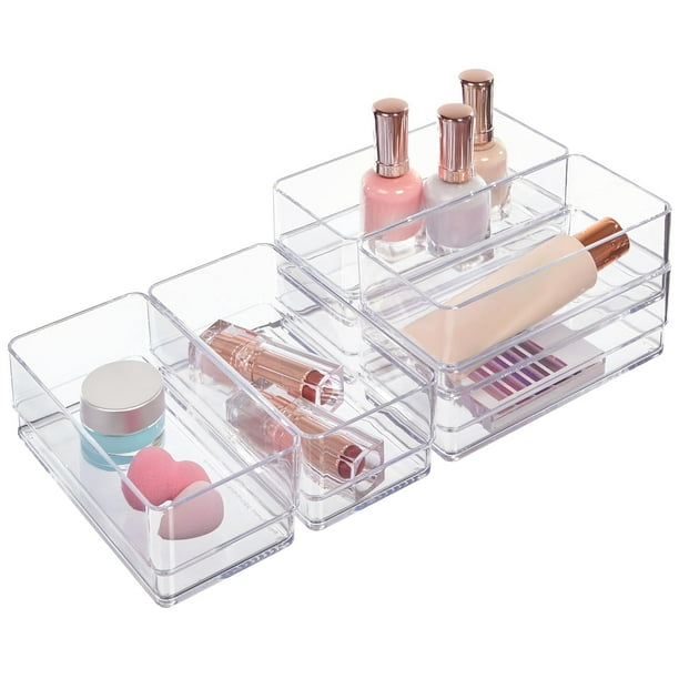 Set organizador de cajones StorI SimpleSort, 6 piezas, plástico transparente