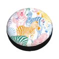 thumbnail image 3 of Balery Zebra Colourfultire Cover Waterproof Dust-Proof, Universal Spare Wheel Tire Cover For Trailer, Rv, Suv Truck And Vehicle Camper Accessories-14 Inch, 3 of 9