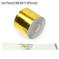 thumbnail image 1 of Waterproof Self-adhesive Air Intake High Temperature Auto Exhaust Pipe Car Modification Accessories Heat Shield Wrap Aluminum Foil Insulation Tape 5M, 1 of 1