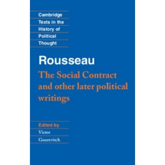 Pre-Owned Rousseau: 'the Social Contract' and Other Later Political Writings (Paperback) 0521424461 9780521424462