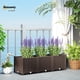 thumbnail image 2 of Planter Outsunny - Cama de jardín elevada (120 x 40 x 37 cm), color marrón, 2 of 9