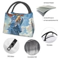 thumbnail image 4 of Yiaed Dog Angel Ascension Print Lunch box lunch bag Portable Insulated Lunch Box for Women Men Cooler Tote Bag with Front Pocket for Work Picnic Travel, 4 of 6