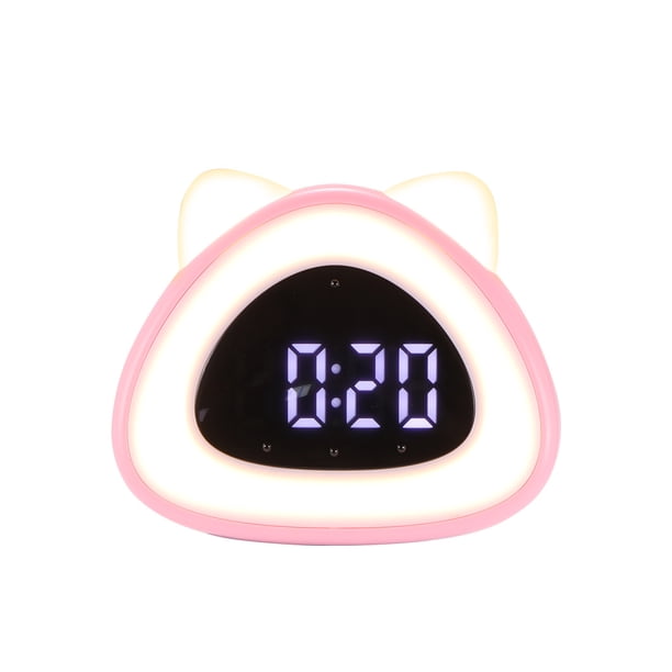 Cat Wake-Up Termómetro Lámpara De Reloj De Noche Con Luz Led Kearding HA026006-02