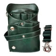 thumbnail image 1 of Leather Salon Bag Hairdresser Tool Organizer Case with Waist Shoulder Belt for Scissors Comb Clip Shear Styling Tools Multifunction Portable Storage Pouch, 1 of 9