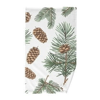 Pine Cone Trees Hand Towel Bath Towels Face Towels Cotton Absorbent for Home Hotel Spa Swimming Yoga Sports