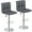 Gray-2 Pack, variant on CRXX Set of 2/4 Bar Stools Swivel Adjustable Pub Bar Chairs Modern PU Leather-Gray-4 Pack