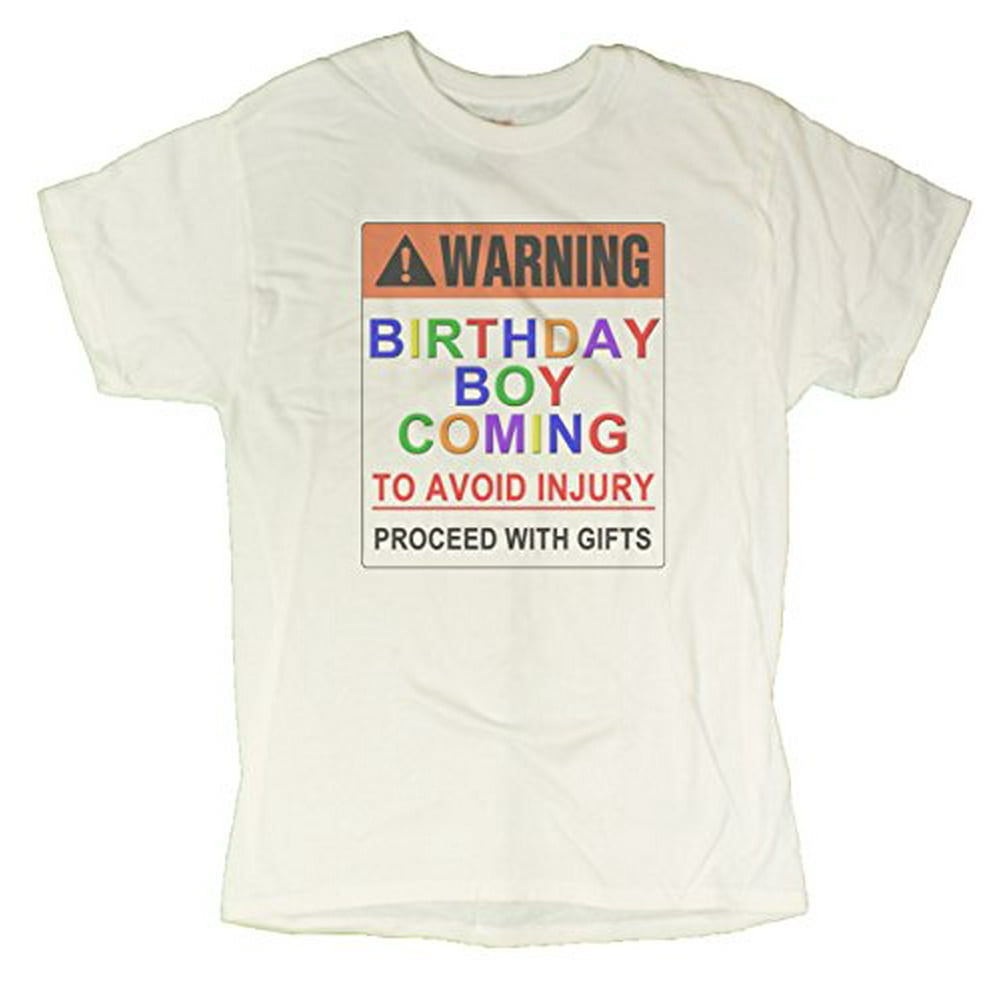 Gildan Men's "Warning Birthday Boy Coming" Funny Birthday TShirt