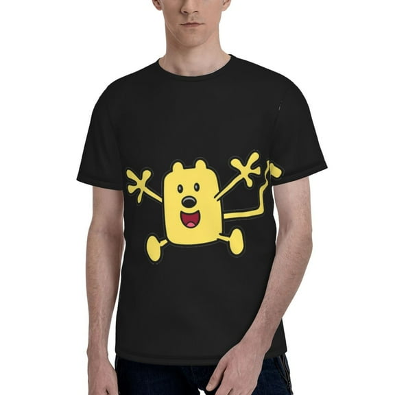 Wow Wow Wubbzy Men's T Shirt Summer Casual Fashion Unisex Short Sleeve Graphic Crew Neck Tees Tops