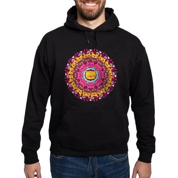 CafePress - Mandala Cats Sweatshirt - Pullover Hoodie, Classic, Comfortable Hooded Sweatshirt
