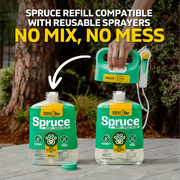 Spruce Weed & Grass Killer Manual Spray Starter Kit, 64 oz. - Safe for People, Pets & Bees