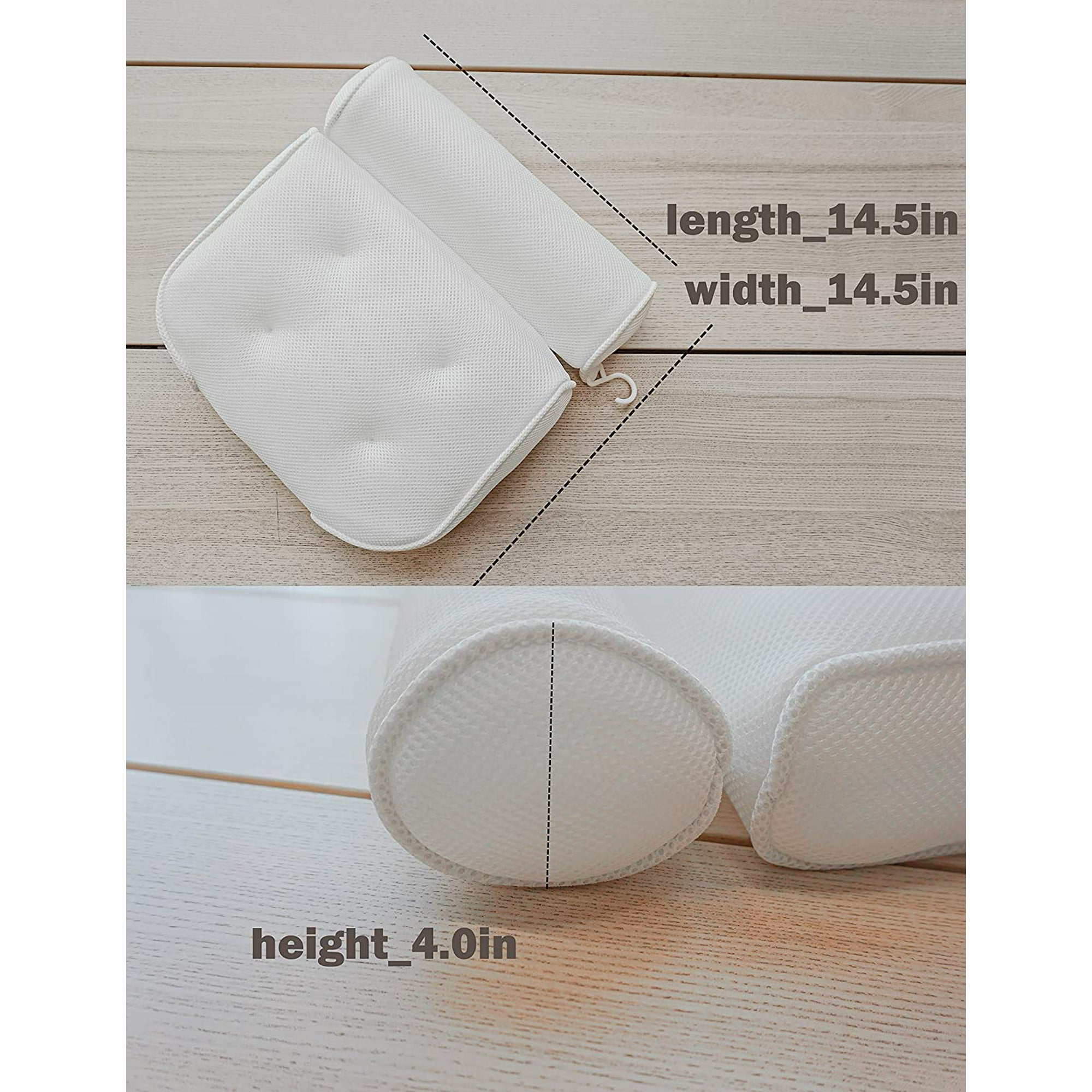 Soft Bath Pillow,PVC Bath Pillow For Bathtub Headrest Bath Pillow Remarkable Clarity