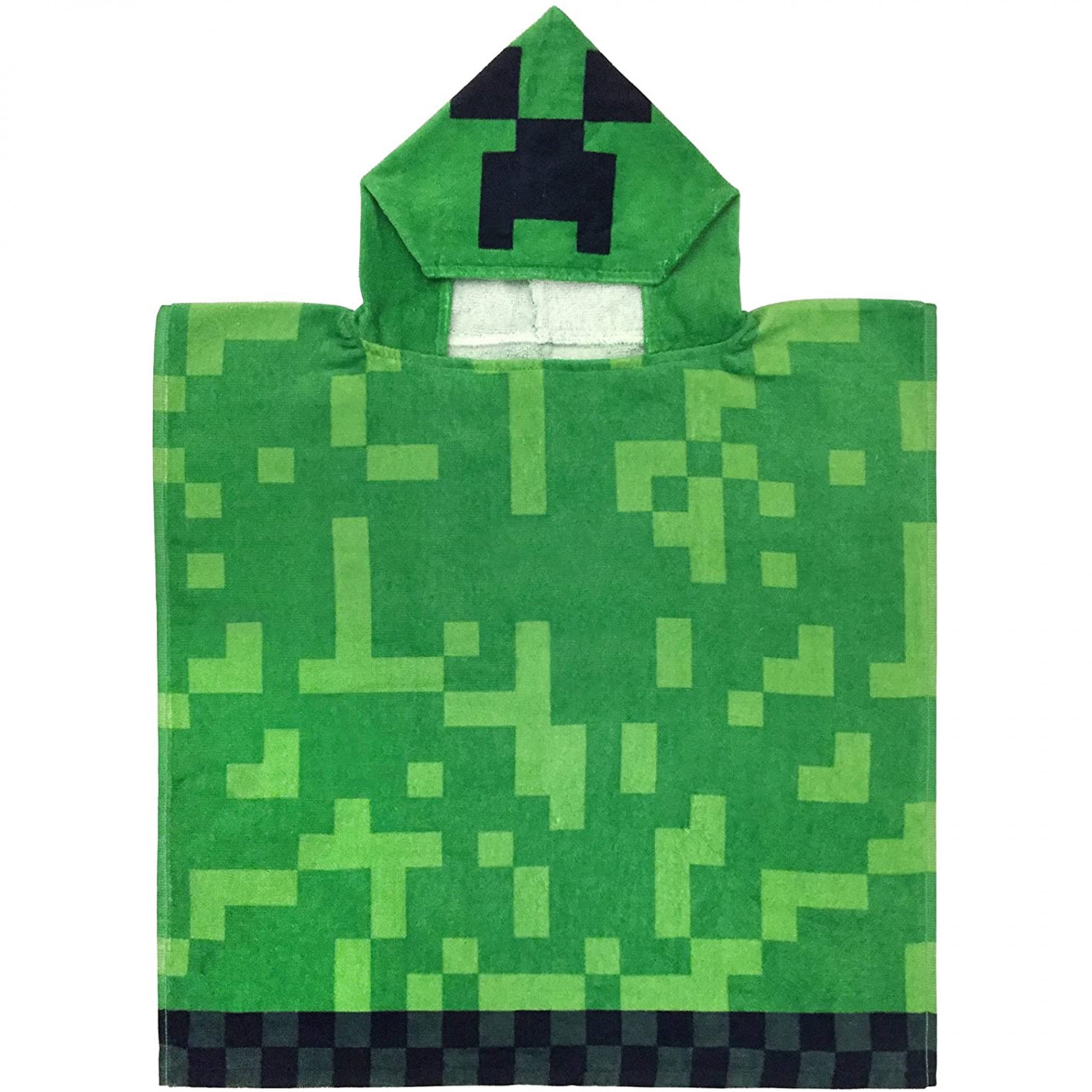 Minecraft Creeper Kids Beach Towel Hooded Poncho Walmart Canada