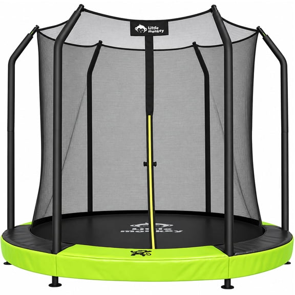 Trampolin 8ft 2m Brincolin Littel Monkey Empotrado Malla Seguridad Niños